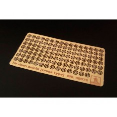 1/48 Tie Down Points (cross type) for US Aircraft Carrier