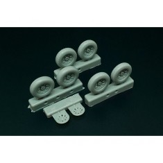 1/72 P-47N Wheels (3 types of pattern)
