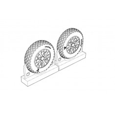 1/72 F4U Corsair Cross Thread Wheels Set