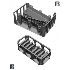 1/35 M4A3 Sherman Stowage Rack and Spare Track Holders for 2 Tanks