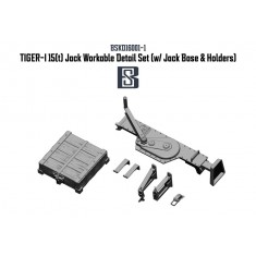 1/16 TIGER-I 15(t) Jack Detail Set with Workable Holders and Clamps