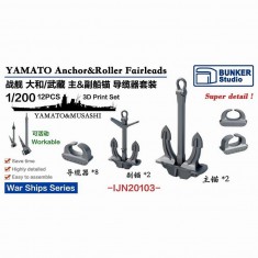 1/200 YAMATO Anchor and Roller Fairleads