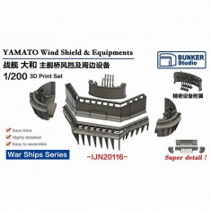 1/200 IJN Battleship YAMATO Wind Shield and Equipments