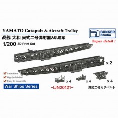 1/200 YAMATO Catapult and Aircraft Trolley