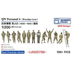 1/200 IJN Personnel #6 Warship Crews (100 figures)