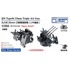 1/350 IJN Type96 25mm Triple AA Gun LPR Sight (Late Type) with Shield (12pcs)