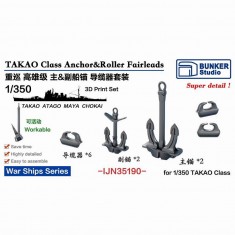 1/350 IJN TAKAO Class Anchor and Roller Fairleads