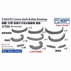 1/700 YAMATO Cotton Quilt Rolls and Beanbags 