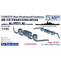 1/700 YAMATO Main Breakwater and Ventilators