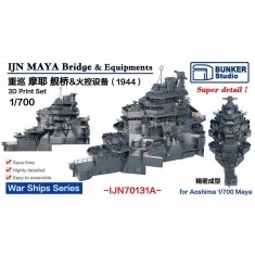 1/700 IJN MAYA Bridge and Equipments (1944) for Aoshima kit
