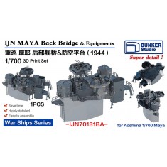 1/700 IJN MAYA Back Bridge and Equipments (1944) for Aoshima kit