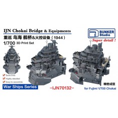 1/700 IJN CHOKAI Bridge and Equipments (1944) for Fujimi kit