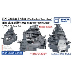 1/700 IJN CHOKAI Bridge and Equipments (1942) for Fujimi kit