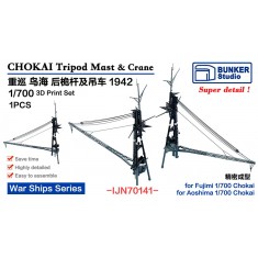 1/700 CHOKAI Tripod Mast and Crane 1942