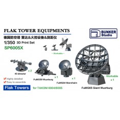 1/350 Flak Towers Equipment for Takom 6004/6005