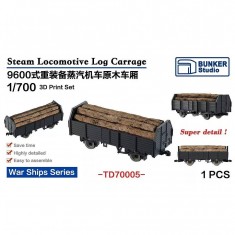 1/700 Steam Locomotive Log Carrage for War Ships