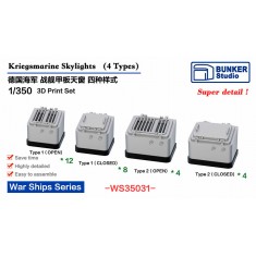 1/350 DKM Skylights 4 Types (28pcs)