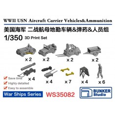 1/350 WWII USN Aircraft Carrier Vehicles and Ammunition