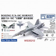 1/350 BOEING F/A-18C HORNET (3pcs) with Decals