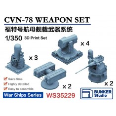 1/350 CVN-78 Weapons Set (11pcs with decals)