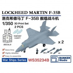 1/350 USN LOCKHEED MARTIN F-35B (Shutdown) (2pcs with decals)