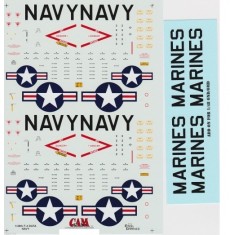 Decals for 1/48 US Navy/Marines Corps F-4 Phantom Hi/Viz Data Stencils