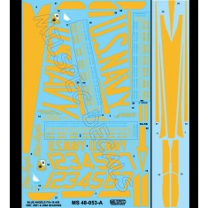 Decals for 1/48 US Navy Blue Angels, F/A-18A/B/C/D