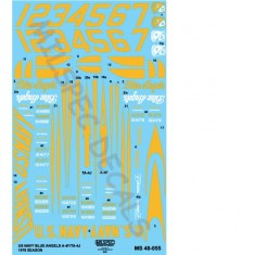 Decals for 1/48 US Navy A-4F/Ta-4J Blue Angels 1978 Season