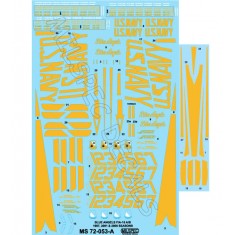 Decals for 1/72 US Navy Blue Angels, F/A-18A/B/C/D