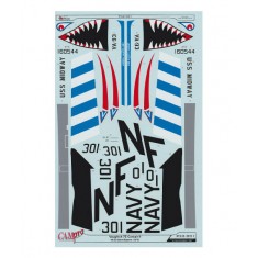 Decals for 1/32 LTV A-7E Corsair II VA-93 Blue Blazers NF301, CVW-5, USS Midway CV-41 1979 