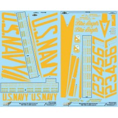 Decals for 1/32 US Navy F/A-18A/B Hornet Blue Angels 87/01/06 