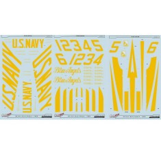 Decals for 1/32 US Navy Blue Angels F-4J Phantom II 1969