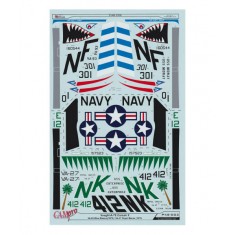 Decals for 1/48 LTV A-7E Corsair VA-72 & VA-27 Blue Blasters 1979 