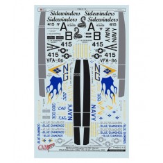 Decals for 1/48 F/A-18C Hornet VFA-86 & VFA-146 Sidewinders 2004 