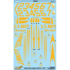 Decals for 1/48 US Navy Blue Angels A-4F Ta-4J Skyhawk 1978