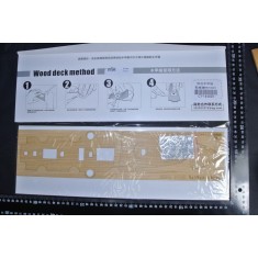 1/144 Chinese Cruiser Chih Yuen Wooden Deck for Bronco kits #KB14001