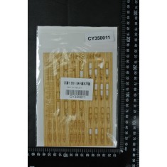 1/350 Generic WWII Japanese Warship Dinghy Wooden Deck (42pcs) for Hasegawa kits
