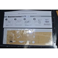 1/350 French Richelieu Battleship Wooden Deck w/Metal Chain for Trumpeter kits #05311