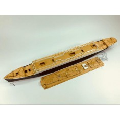 1/400 Titanic Wooden Deck w/Metal Chain for Academy kits #14215