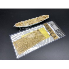 1/350 Danmark Full-rigged Ship Wooden Deck & Paint Masking for Aoshima kit #04260
