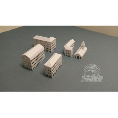 1/700 European Port Factories Set (10pcs)
