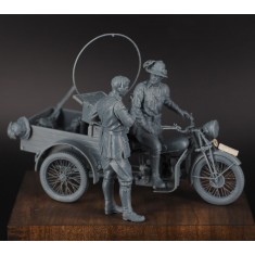 1/35 Guzzi 32 Tricycle Motorcycle Complete Set