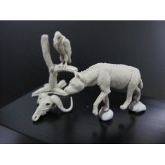 1/35 (54mm) Wild Life Series - African Hyena and Vulture (resin)