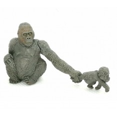 1/35, 54mm Scale Gorilla Female w/Cub