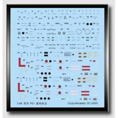 Decals for 1/48 American Army P51 Logo (for general use)