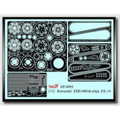 Photoetch for Tamiya 1/12 Kawasaki ZZR1400 & Ninja ZX-14 (4pcs)