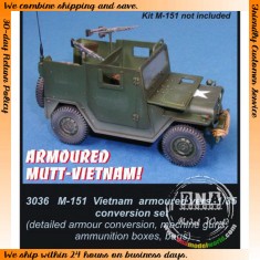 1/35 M151 Vietnam Armoured Version Conversion Set for Academy kit