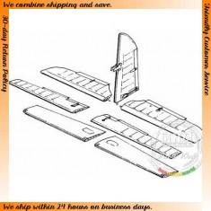 1/48 Me-410B Control Surfaces Set for Revell/Monogram