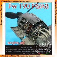 1/48 Focke-Wulf Fw-190 F8/A8 Engine Set for Tamiya kit (BMW-801)