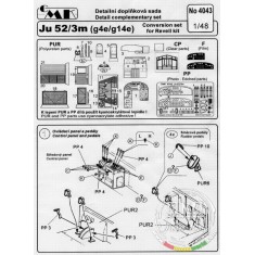 1/48 Junkers Ju 52/3M Interior Set for Revell/Monogram